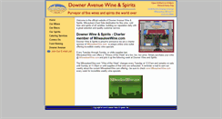 Desktop Screenshot of downerwineandspirits.com